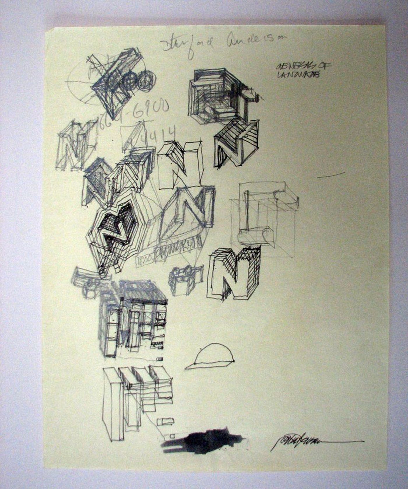 House II, Hardwick, Vermont: conceptual sketch