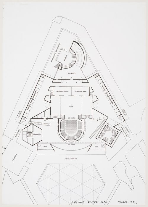 Lowry Centre, Salford, England: Ground floor plan