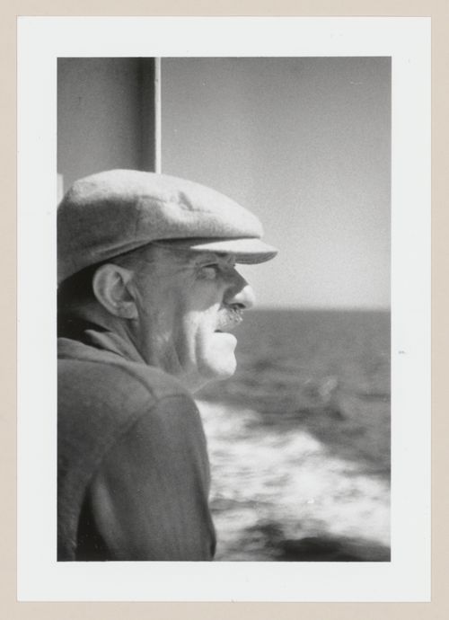 C.I.A.M. Athens, 1933: Portrait of Fernand Léger from side