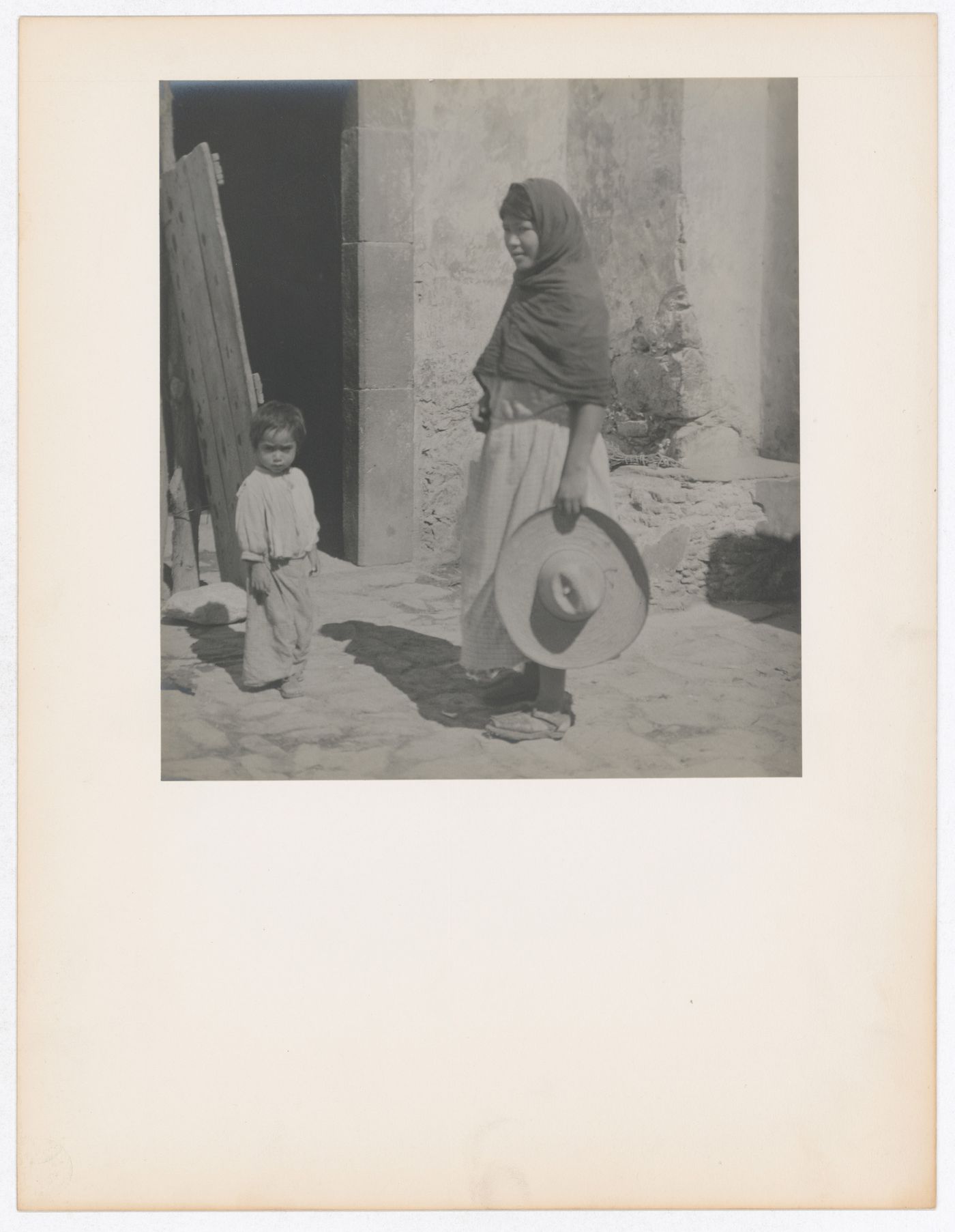 View of a woman and child, Mexico