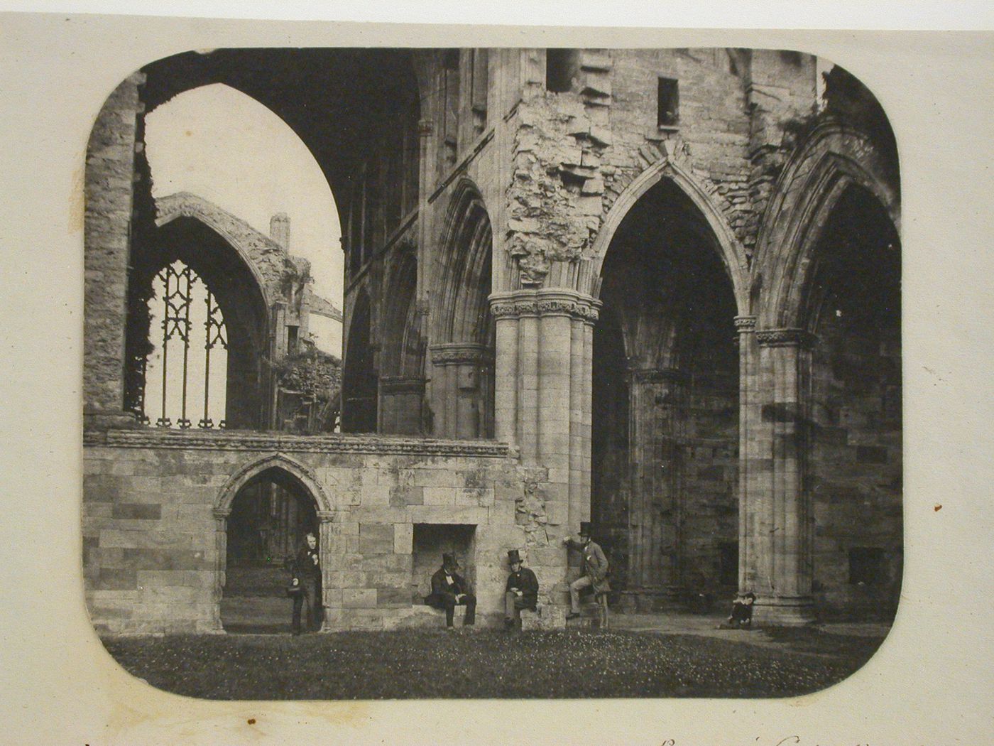 Abbey interior, Lindisfarne Priory, Holy Island, Northumberland, England