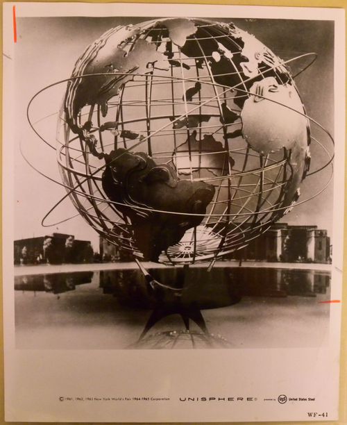 View of the New York World's Fair's symbol, 1964/1965 New York World's Fair, New York, New York