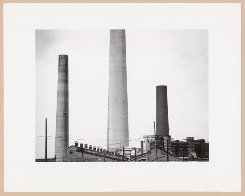 The Inco stacks, Inco Mines, Sudbury, Ontario, from the series The Forms of Canadian Industrial Architecture