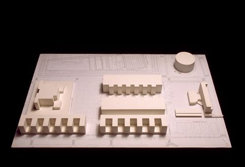 View of model for Reitoria e Auditorio Nou. Camp. Univ. de Valencia - Proj. II, Valencia, Spain