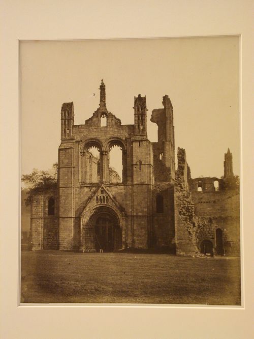 View of Kirkstall Abbey ruins, Leeds, West Yorkshire, England