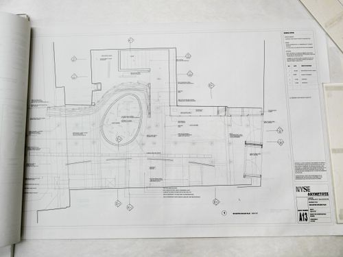 Reflected ceiling plan for Advanced Trading Floor Command Center, New York City