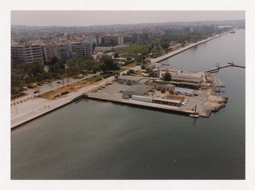 Aerial view of Cais de embarque para european architects, Salonica, Greece