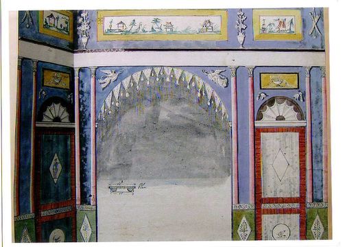 Décor pour un mur d'alcôve