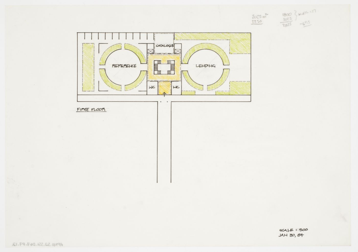 Biblioteca pubblica, Latina, Italy: plan