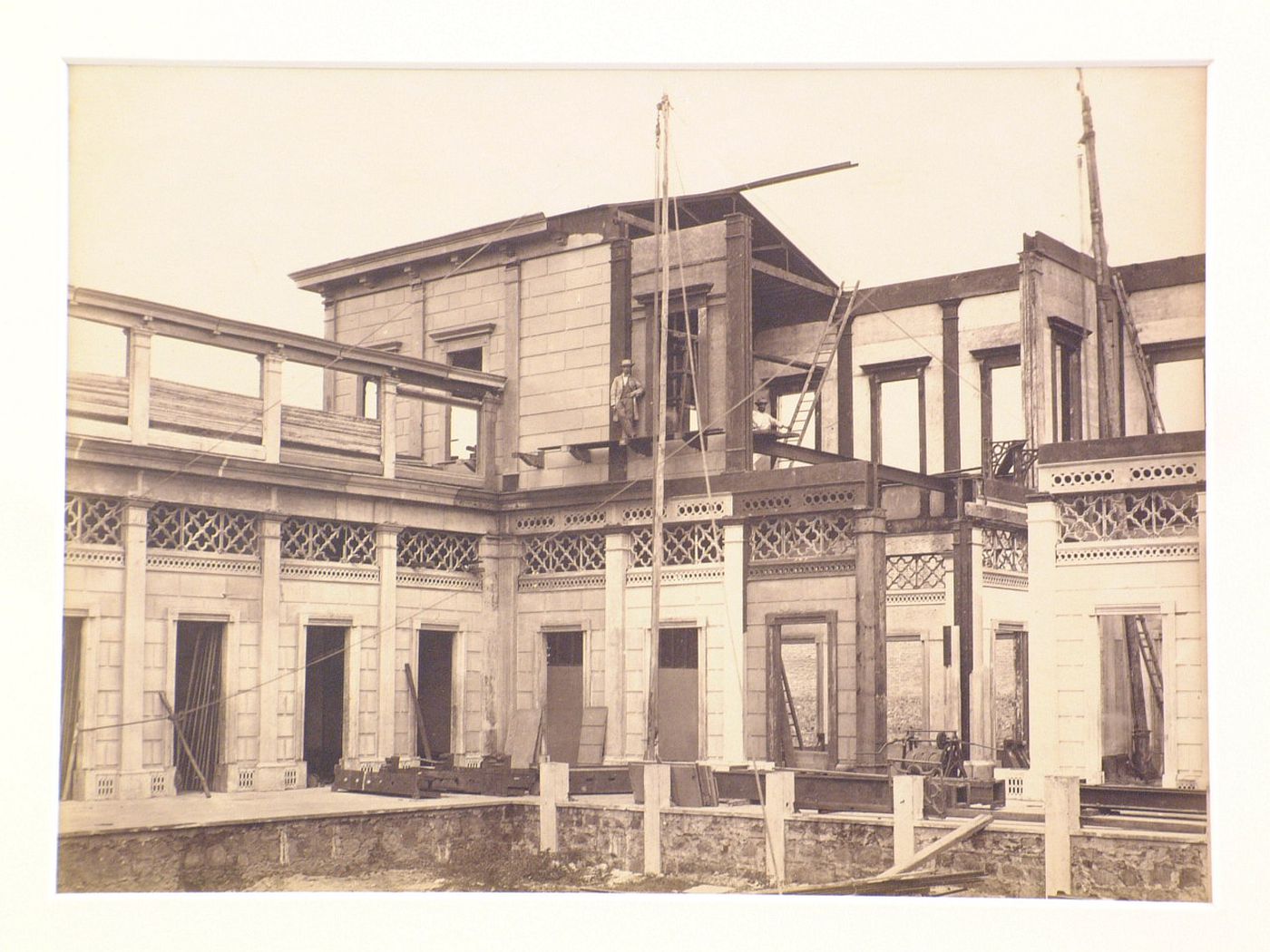 Bahia Station under construction, southeast corner inside, Bahia State, Brazil