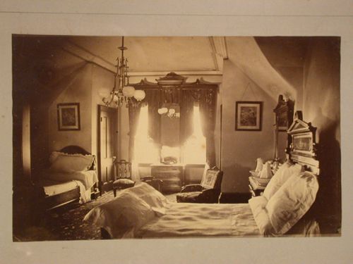 Rozenhof, Residence of S. R. Van Duzer, interior, view of bedroom, Newburgh, New York