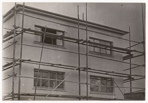 Study of scaffolding for a documentary film with the working title 'Bauen' (To Build), Germany