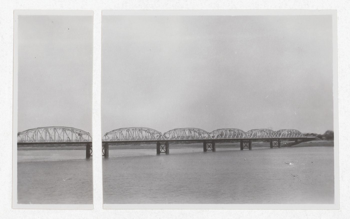 Landscape view of the Blue Nile Road and Railway Bridge, Khartoum, Sudan