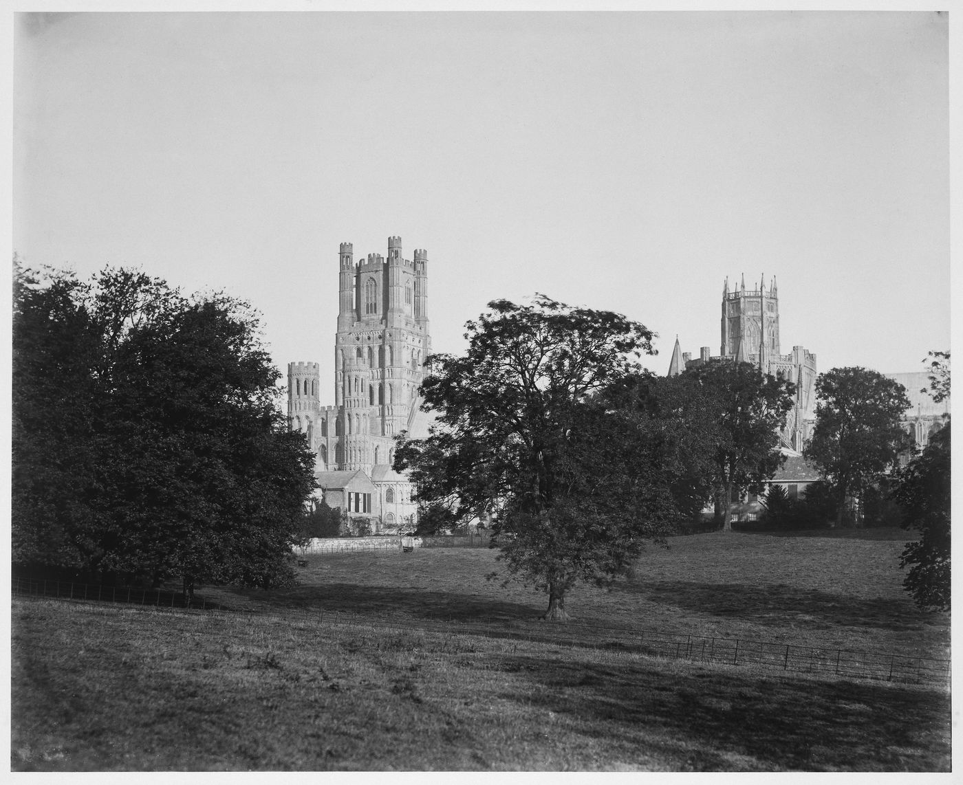 Ely Cathedral, from the Park, 1857