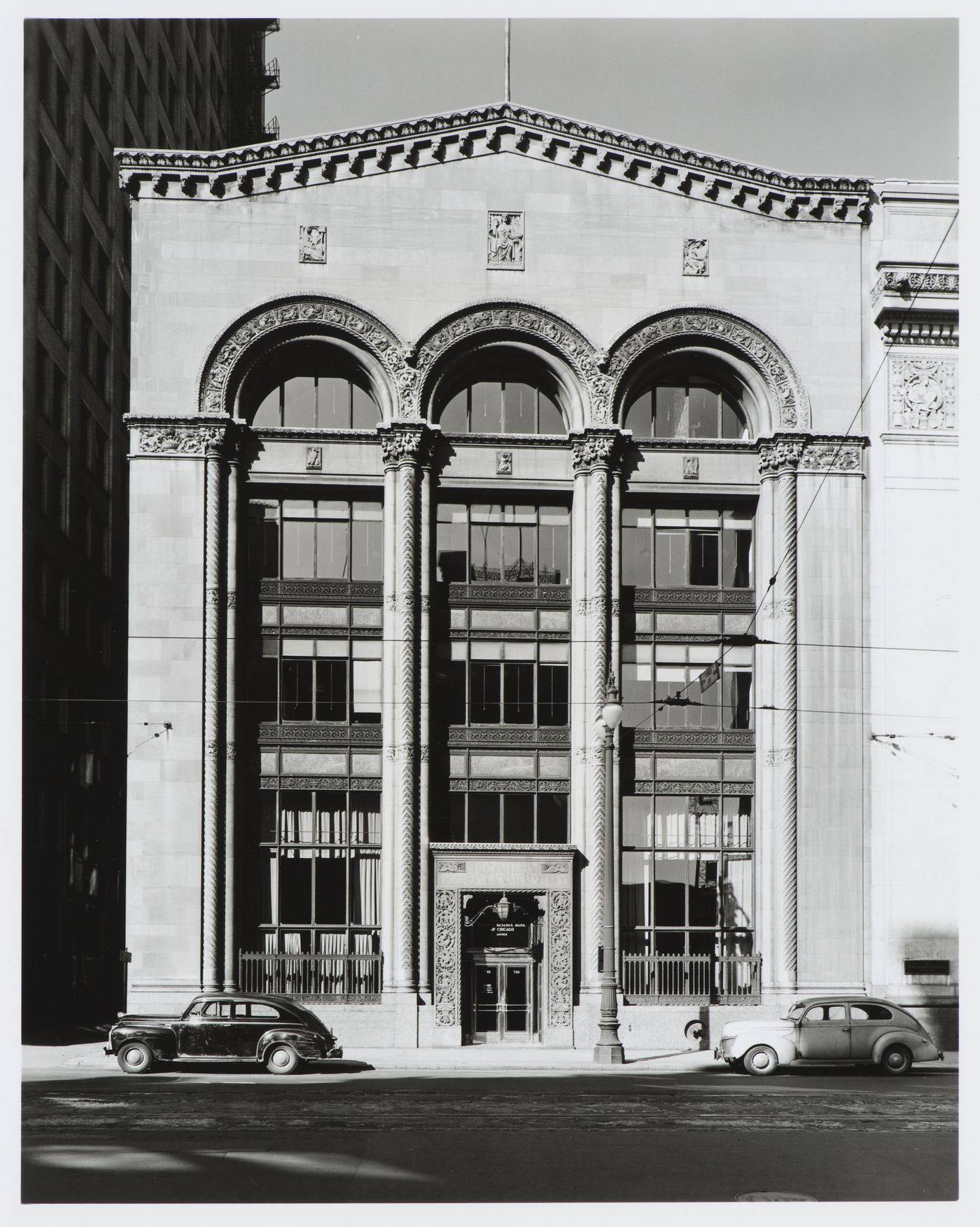 View of the principal façade of the Security Trust Company building, Detroit, Michigan