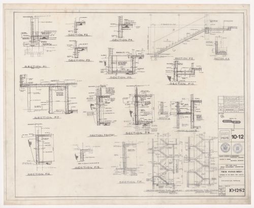 Foundation details for Twin Parks West, Site 10-12, Bronx, New York