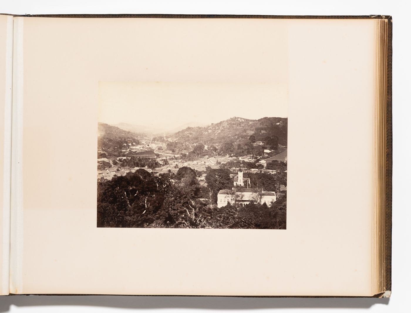 Partial view of Kandy, Ceylon (now Sri Lanka)