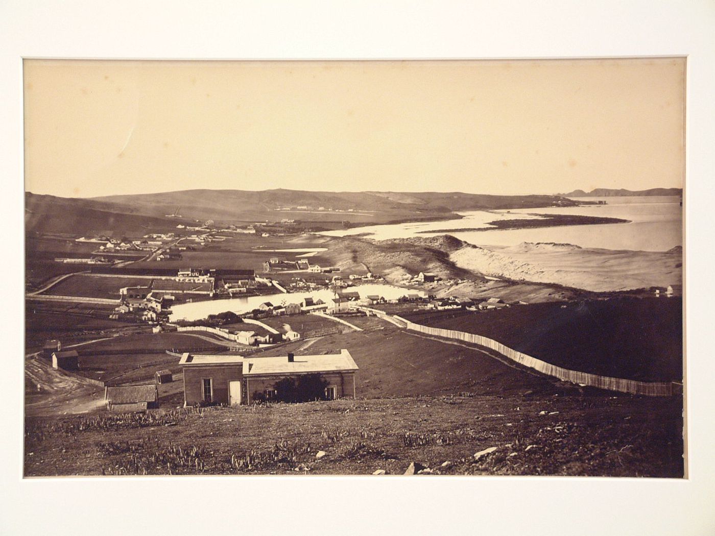View of Washerwoman's Bay from hill of new houses, San Francisco, California