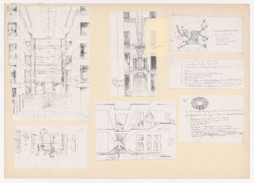 Kawasaki: presentation panel with perspectives of students' residences and diagrams illustrating the transmission and storage of information
