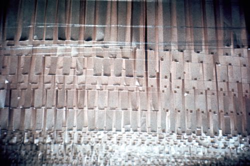 Slide of installation Paper/Midwestern Ocean