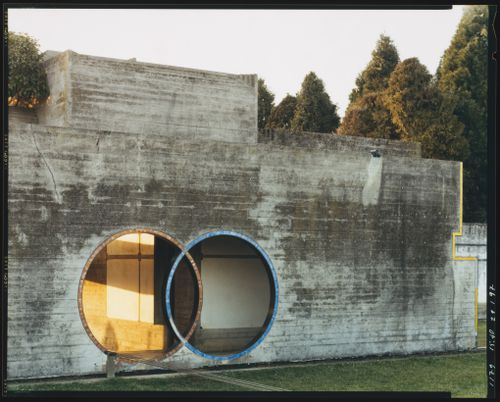View of the propylaeum, Cimitero Brion, San Vito d'Altivole, near Asolo, Italy