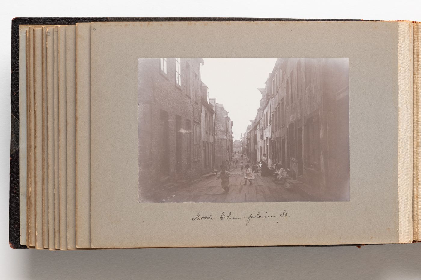 View of Champlain Street in Quebec City, Quebec, Canada