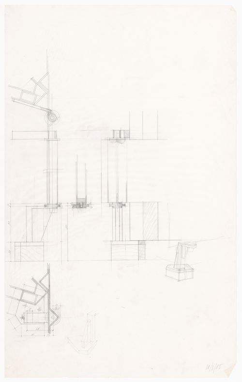 Plan and details for Casa De Paolini, Milan, Italy