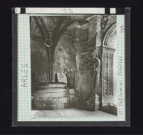Interior view of cloisters of Saint-Trophime, Arles, France