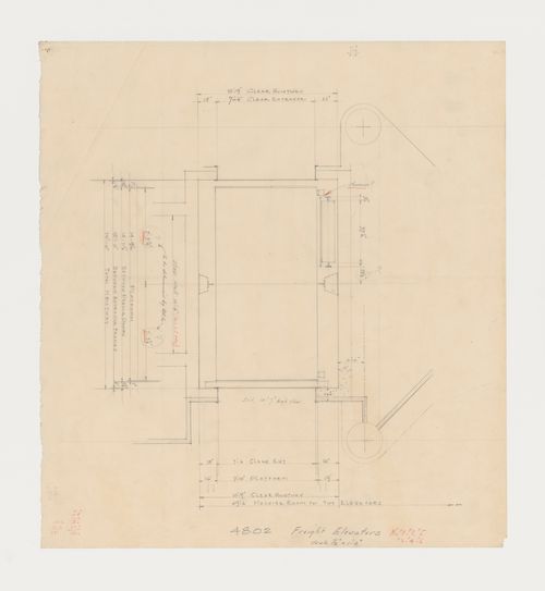 Élévation d'un monte-charge, Imprimerie Nationale du Canada, Hull, Québec, Canada