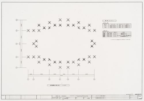 Plan for part assembling, Galaxy Toyama Gymnasium, Imizu, Japan