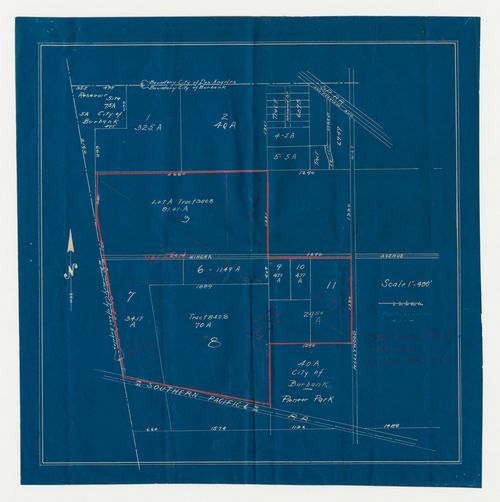 Boeing Airport, Burbank, California: Lot survey