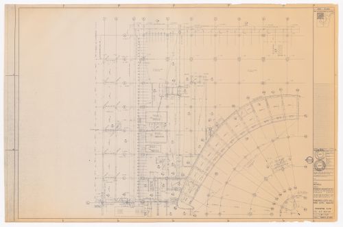 Foundation plan, N. E. section, for Toronto City Hall and Civic Square, Toronto