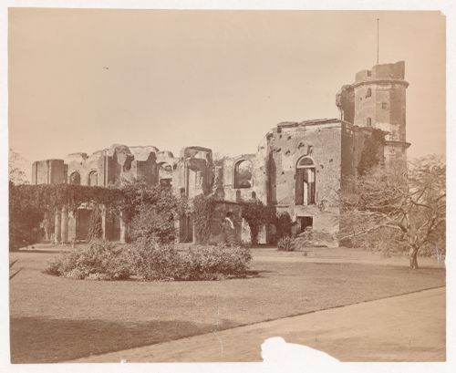 View of the ruins of the Residency Complex, Lucknow, India