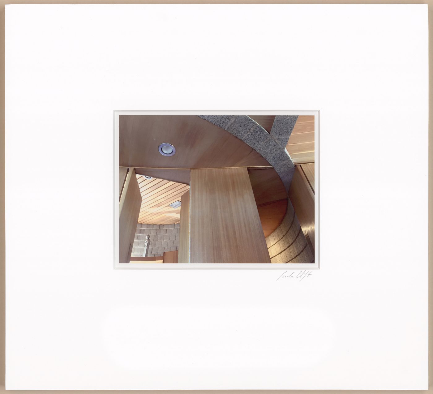 Ceiling intersection, entrance and kitchen, from the series The David and Gladys Wright House