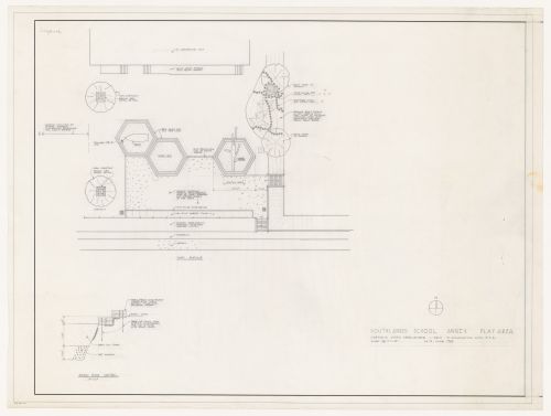Site plan and detail for sandbox for Southlands School Play Area, Vancouver, British Columbia