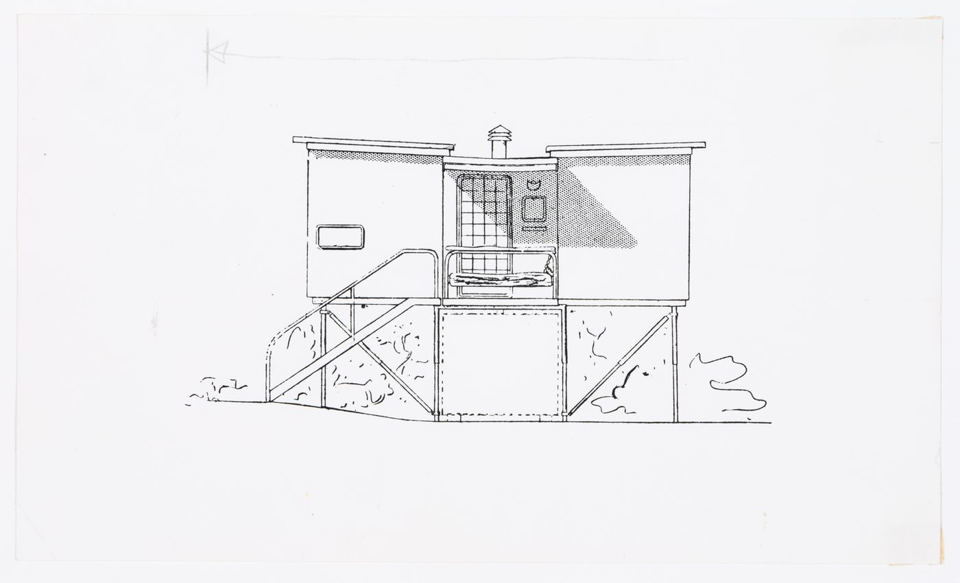 Elevation for a Prefabricated house in Europe