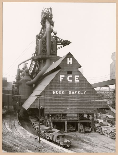 View of a blast furnace of Bethlehem Steel mill, Johnstown, Pennsylvania