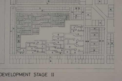 Sector site plan showing plots layout at second phase of development for the Aranya Housing Project, Indore, India
