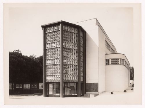 View of the Pavillon des Matières Plastiques, 1937 Exposition internationale, Paris, France