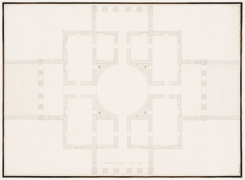 Ground plan of the Villa Rotonda, Vicenza