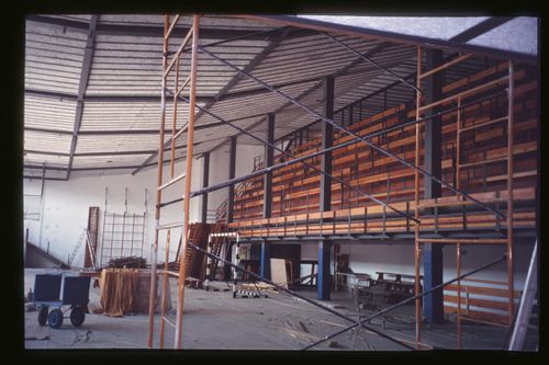 Slide of a photograph of Maravillas Gymnasium, Madrid, by Alejandro de la Sota