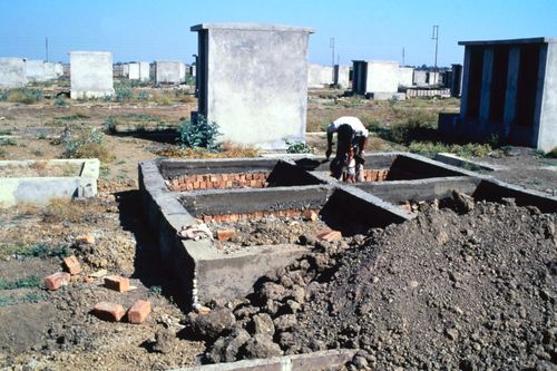 View of McGill's plot during construction at Aranya for the Aranya Housing Project, Indore, India