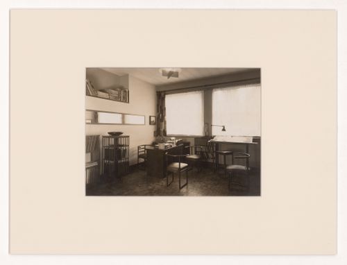 Interior view of Agence Mallet-Stevens, showing architect's office, rue Mallet-Stevens, 16th arrondissement, Paris, France