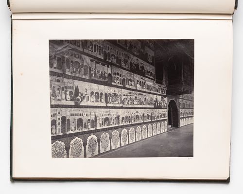 View of murals inside a hall, Lal Bagh, Seringapatam (now Srirangapattan), India