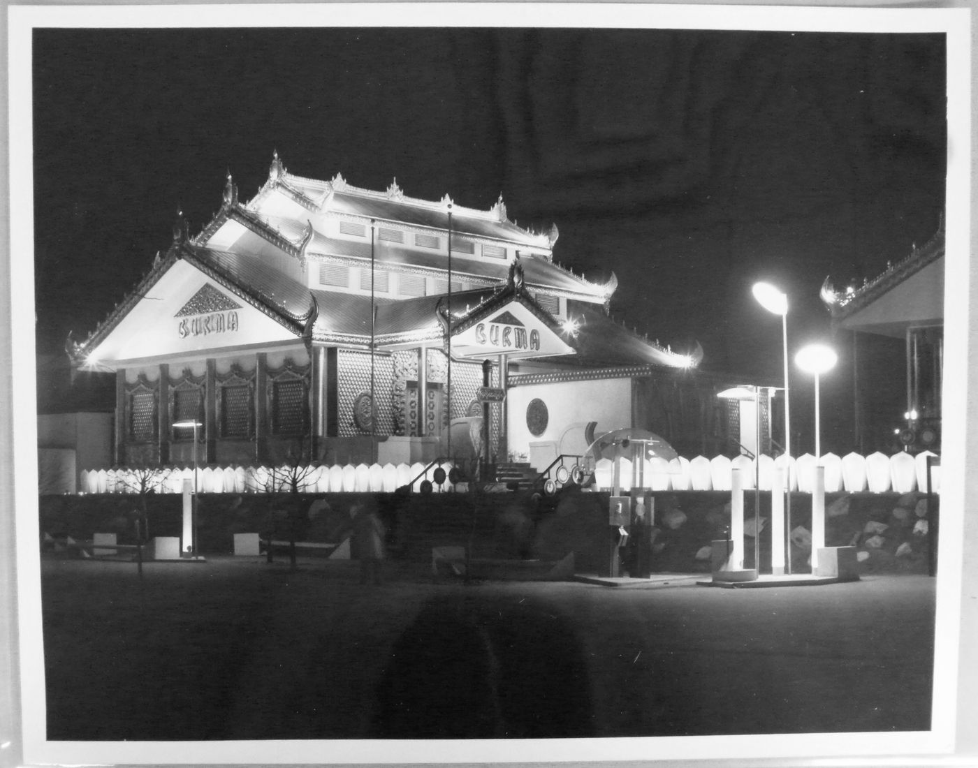 View of the Pavilion of Burma, Expo 67, Montréal, Québec