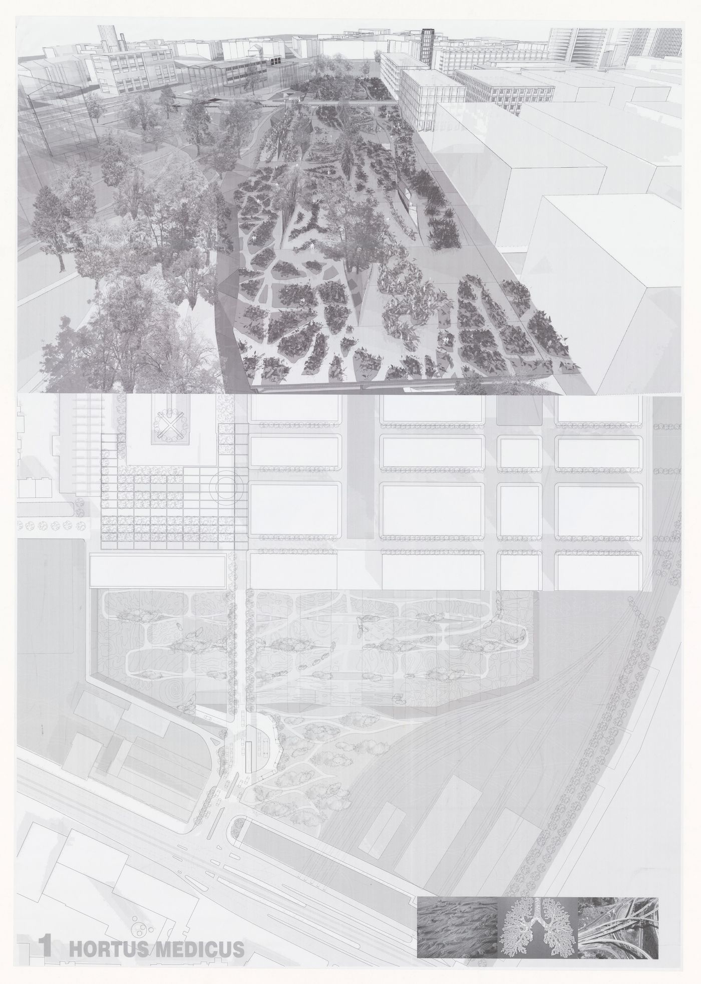 Presentation panel for Novartis Underground Car Park and Gate, Basel, Switzerland