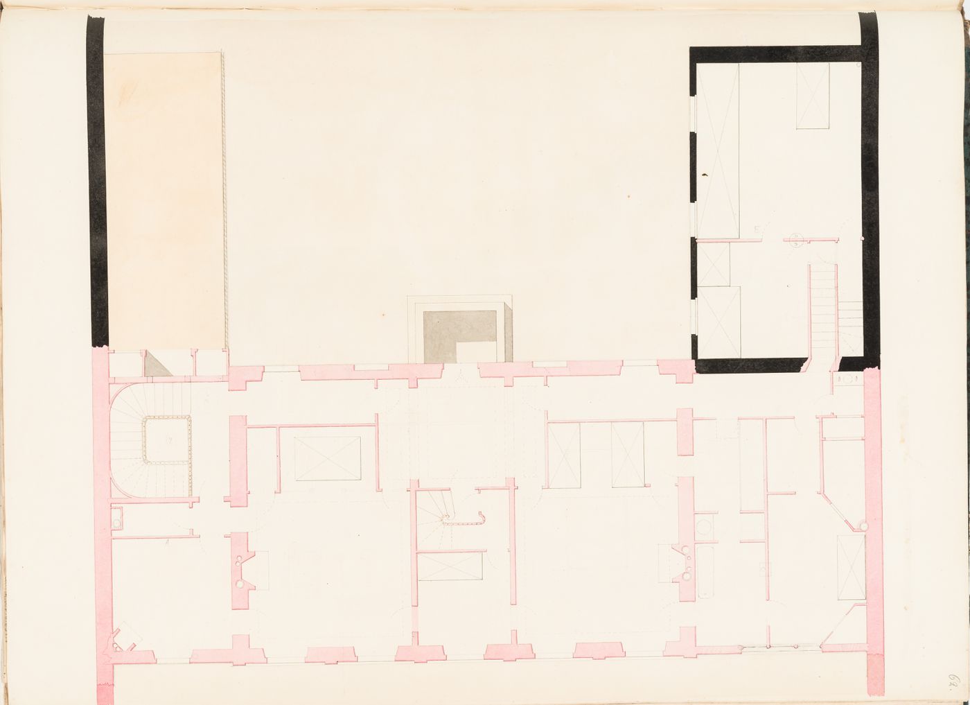 Rohault de Fleury House, 12-14 rue d'Aguesseau, Paris: First floor plan