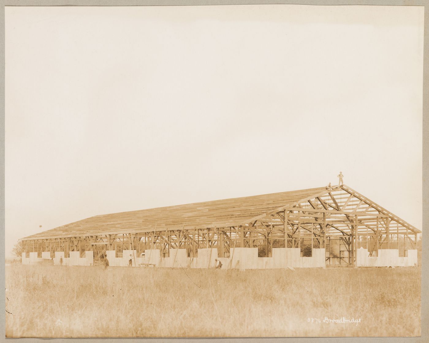 View of the Call Switch Cos' [Companies' ?] factory under construction, Coquitlam (now Port Coquitlam), British Columbia