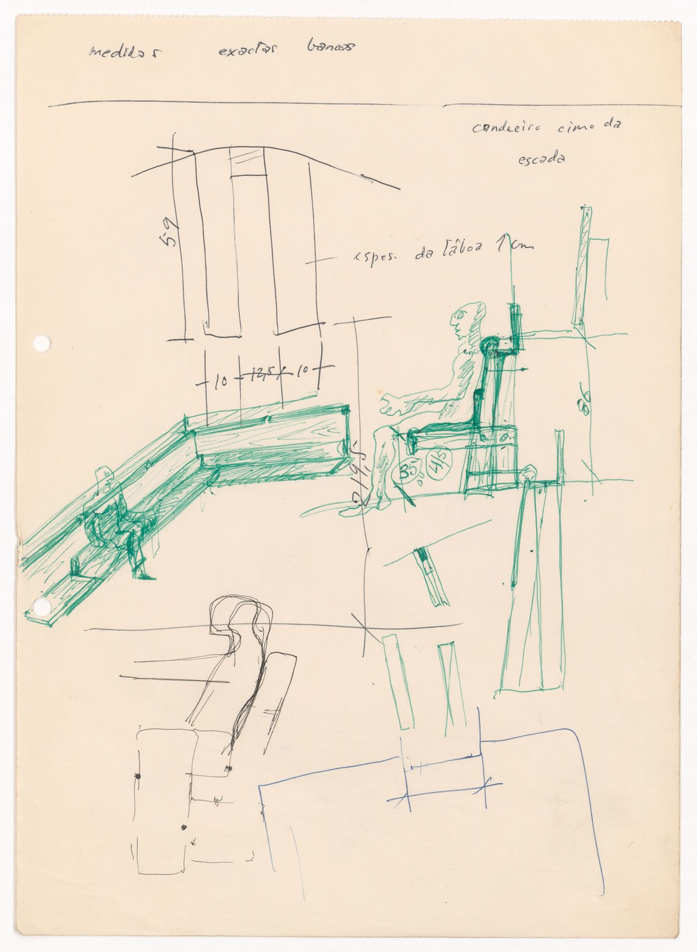 Sketch for Casa de chá, Restaurante da Boa Nova, Leça da Palmeira