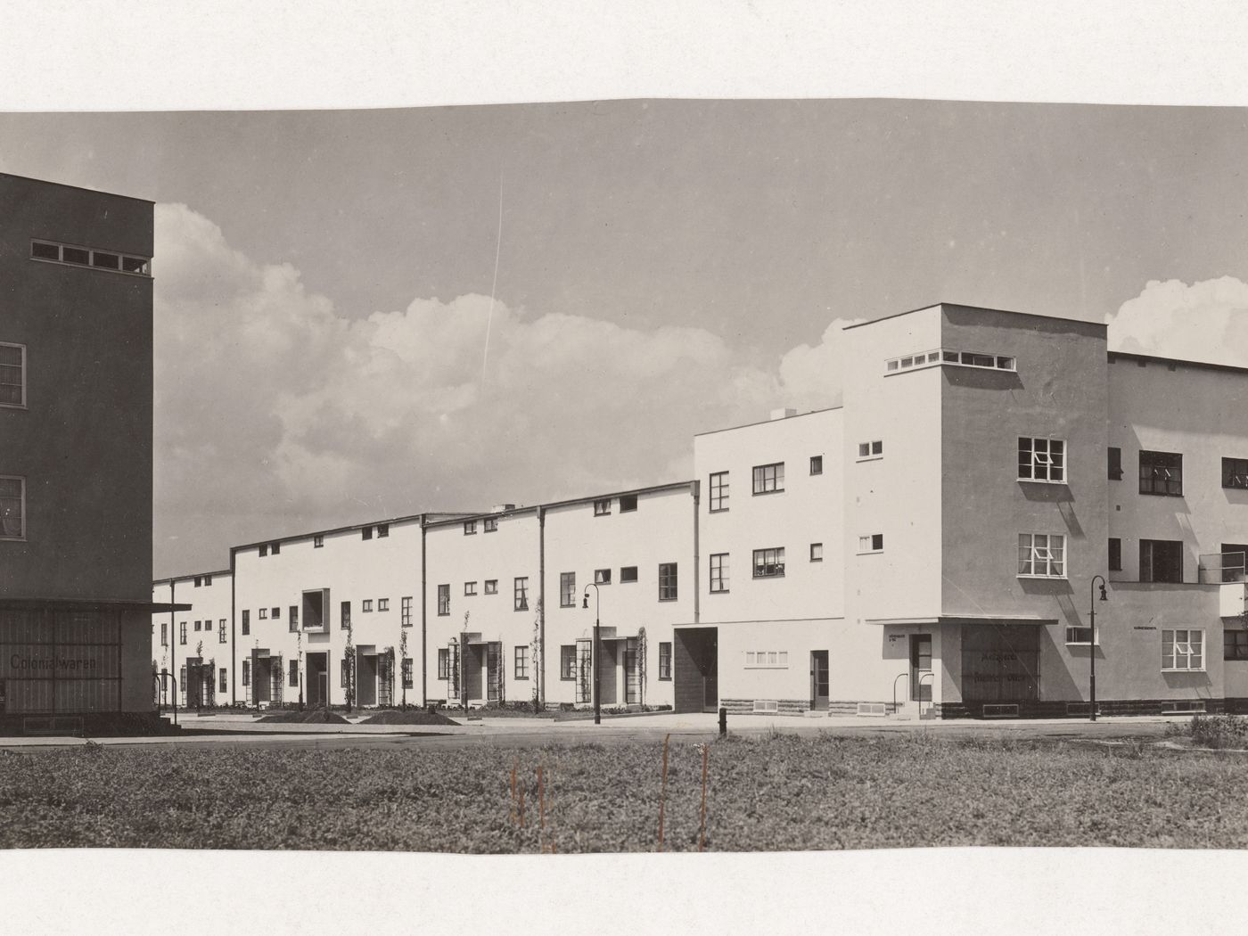 Cité ouvrière à Francfort. Allemagne. E. May, architecte à Francfort